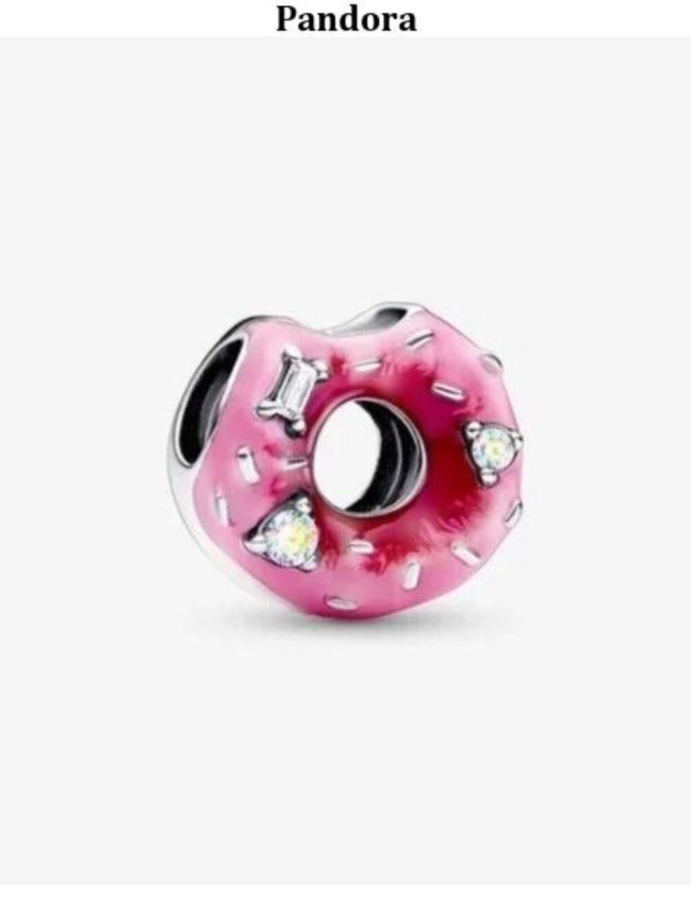 Pandora Sparkling Sprinkled Donut Charm